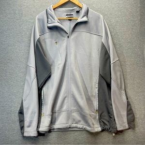 Antigua Golf Mens Grey Full Zip Jacket Size XL